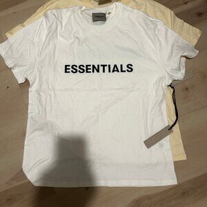Essentials White Tee Sz S and M